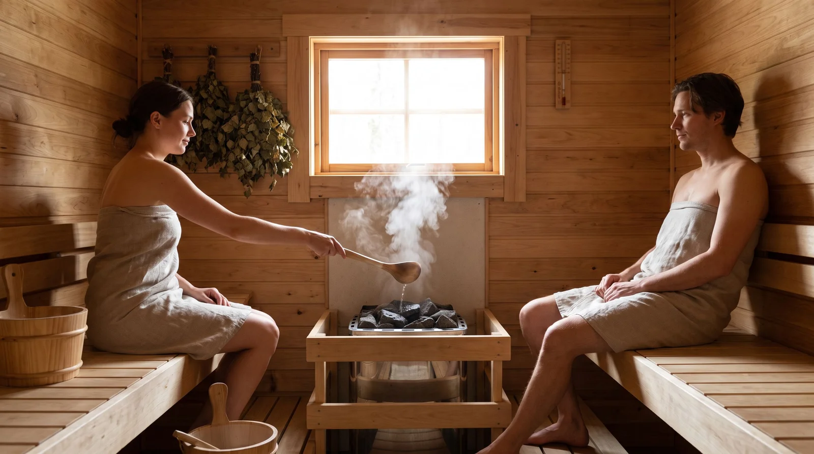 Finska sauna u vili: kako pravilno saunati korak po korak
